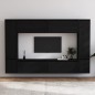 Mobili Porta TV 8 pz Neri in Legno Massello di Pino Mobili Porta TV 8 pz Neri in Legno Massello di Pino
