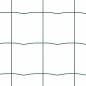 vidaXL Recinzione Euro con 13 pali di 1x25 m in acciaio galvanizzato verde.