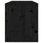 Mobili Porta TV 3 pz Neri in Legno Massello di Pino Mobili Porta TV 3 pz Neri in Legno Massello di Pino