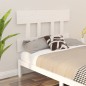 Testiera per Letto Bianca 93,5x3x81cm in Legno Massello di Pino Testiera per Letto Bianca 93,5x3x81cm in Legno Massello di Pino