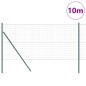 vidaXL Euro Fence con 7 Post 1,2x10 m in Acciaio Zincato Verde vidaXL Euro Fence con 7 Post 1,2x10 m in Acciaio Zincato Verde