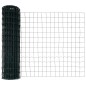 vidaXL Recinzione Euro con 7 Pali 1,4 x 10 m in Acciaio Galvanizzato Verde