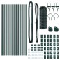 vidaXL Recinzione Euro con 13 Post 0.4x25 m in Acciaio Zincato Verde vidaXL Recinzione Euro con 13 Post 0.4x25 m in Acciaio Zincato Verde