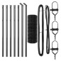 vidaXL Euro Fence con 7 Posti 0.8 x 10 m in Acciaio Zincato Grigio vidaXL Euro Fence con 7 Posti 0.8 x 10 m in Acciaio Zincato Grigio