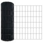 vidaXL Euro Fence con 7 Posti 0.8 x 10 m in Acciaio Zincato Grigio vidaXL Euro Fence con 7 Posti 0.8 x 10 m in Acciaio Zincato Grigio