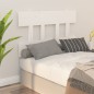 Testiera per Letto Bianca 93,5x3x81cm in Legno Massello di Pino Testiera per Letto Bianca 93,5x3x81cm in Legno Massello di Pino