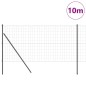 VidaXL Euro Fence con 7 pali da 1 x 10 m in acciaio zincato grigio VidaXL Euro Fence con 7 pali da 1 x 10 m in acciaio zincato grigio