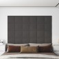 Pannelli Murali 12 pz Grigio Scuro 30x30 cm in Tessuto 1,08 m² Pannelli Murali 12 pz Grigio Scuro 30x30 cm in Tessuto 1,08 m²