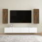 Mobili TV 2 pz Rovere Fumo 30,5x30x90cm in Legno Ingegnerizzato Mobili TV 2 pz Rovere Fumo 30,5x30x90cm in Legno Ingegnerizzato
