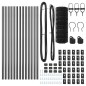 vidaXL Recinzione Euro con 13 Post, 0.6 x 25m, Acciaio Galvanizzato Grigio