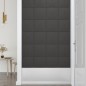 Pannelli Murali 12 pz Grigio Scuro 30x30 cm in Tessuto 1,08 m² Pannelli Murali 12 pz Grigio Scuro 30x30 cm in Tessuto 1,08 m²