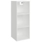 Armadietto a Muro Bianco 34,5x32,5x90 cm in Legno Multistrato Armadietto a Muro Bianco 34,5x32,5x90 cm in Legno Multistrato