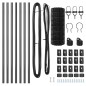 vidaXL Recinzione Euro con 13 post, 0.4 x 25 m in acciaio zincato grigio vidaXL Recinzione Euro con 13 post, 0.4 x 25 m in acciaio zincato grigio