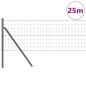 vidaXL Recinzione Euro con 13 paletti, 0.8 x 25 m, in acciaio zincato grigio vidaXL Recinzione Euro con 13 paletti, 0.8 x 25 m, in acciaio zincato grigio