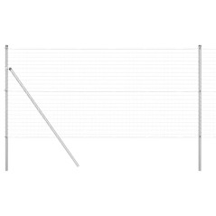 vidaXL Recinzione Euro con 7 Post 1,4 x 10 m in Acciaio Zincato