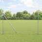 vidaXL Recinzione Euro di con 7 post, 1,5 x 10 m in acciaio galvanizzato