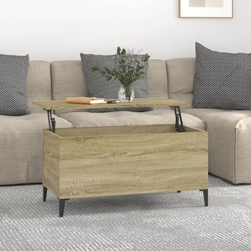 Tavolino Salotto Rovere Sonoma 90x44,5x45 cm Legno Multistrato Tavolino Salotto Rovere Sonoma 90x44,5x45 cm Legno Multistrato
