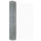 vidaXL Recinzione Euro di con 7 post, 1,5 x 10 m in acciaio galvanizzato