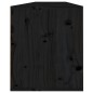 Pensili 2 pz Neri 80x30x35 cm in Legno Massello di Pino Pensili 2 pz Neri 80x30x35 cm in Legno Massello di Pino