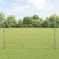 vidaXL Recinzione Euro con 7 pali, 1,5 x 10 m, in acciaio zincato