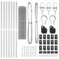 vidaXL Euro Fence con 7 pali, 1,2 x 10 m in acciaio zincato
