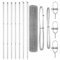 vidaXL Recinzione Euro Fencing con 7 posti 1.6 x 10 m in acciaio zincato