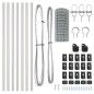 vidaXL Euro Fence con 13 pali 0,8 x 25 m in acciaio galvanizzato