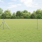 vidaXL Recinzione Euro con 13 pali, 0,6 x 25 m in acciaio zincato