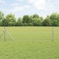 vidaXL Recinzione Euro con 13 poste, 0.4 x 25 m in acciaio zincato