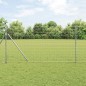 vidaXL Recinzione Euro con 13 pali, 1 x 25 m in acciaio zincato