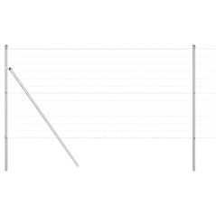 vidaXL Recinzione Euro con 13 post, 1.2 x 25 m in acciaio zincato