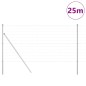 vidaXL Recinzione Euro con 13 post, 1.2 x 25 m in acciaio zincato