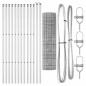 vidaXL Recinzione Euro con 13 post, 1.2 x 25 m in acciaio zincato