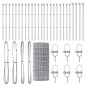 vidaXL Euro Fence con 13 pali 0.6x50m in acciaio zincato