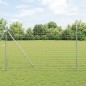 vidaXL Euro Fence con 7 pali 1,5x10 m in acciaio zincato