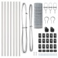 vidaXL Recinzione Euro di con 13 post, 0.4 x 25 m in acciaio galvanizzato