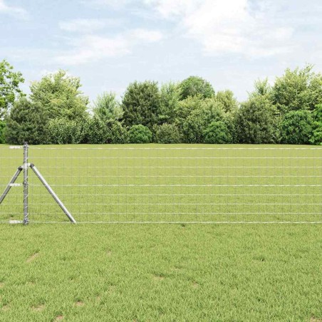 vidaXL Euro Fence con 13 Post 0,8x25 m in Acciaio Galvanizzato