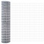 vidaXL Recinto Euro con 13 pali, 1 x 25 m in acciaio galvanizzato