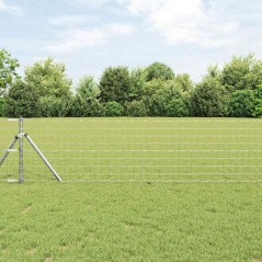 vidaXL Recinzione Euro con 13 post, 0.4 x 50m in acciaio zincato