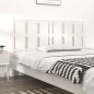 vidaXL Testiera per Letto Bianca 155,5x4x100 cm Legno Massello di Pino vidaXL Testiera per Letto Bianca 155,5x4x100 cm Legno Massello di Pino