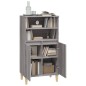 Credenza Grigio Sonoma 60x36x110 cm in Legno Multistrato Credenza Grigio Sonoma 60x36x110 cm in Legno Multistrato