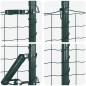 vidaXL Recinzione Euro vitaXL con 7 pali a spirale 0,8 x 10 m in acciaio zincato verde