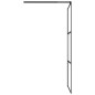 Parete Doccia Walk in Mensola Nera 90x195cm Vetro ESG Alluminio Parete Doccia Walk in Mensola Nera 90x195cm Vetro ESG Alluminio