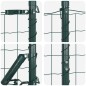 vidaXL Recinzione Euro con 7 pali a punta 1,2 x 10 m in acciaio zincato verde.