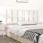 vidaXL Testiera per Letto Bianca 155,5x4x100 cm Legno Massello di Pino vidaXL Testiera per Letto Bianca 155,5x4x100 cm Legno Massello di Pino