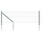 vidaXL Euro Fence con 7 Pali a Punta 0,4 x 10 m in Acciaio Zincato Verde