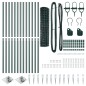 vidaXL Recinzione Euro con 13 picchetti 1.2x25m in acciaio zincato verde