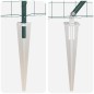 vidaXL Recinzione Euro con 13 pali a punta 0.4x25m in acciaio galvanizzato verde
