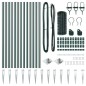 vidaXL Recinzione Euro con 13 pali appuntiti, 0,6 x 25 m in acciaio galvanizzato verde