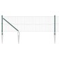 vidaXL Euro Fence con 13 Paletti a Punta 0.4x50 m in Acciaio Zincato Verde vidaXL Euro Fence con 13 Paletti a Punta 0.4x50 m in Acciaio Zincato Verde